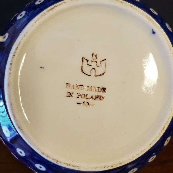 Boleslawiec Hand Made Pottery Teapot EXCELLENT CONDITION! - Picture 7 of 9